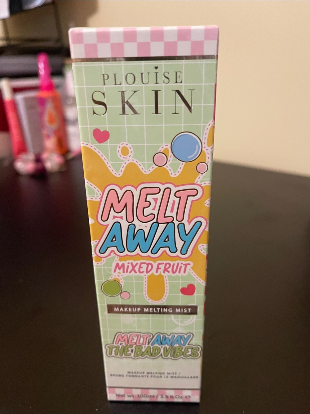 Plouise Skin Melt Away Makeup Melting Mist — Mixed Fruit (Green/Pink)